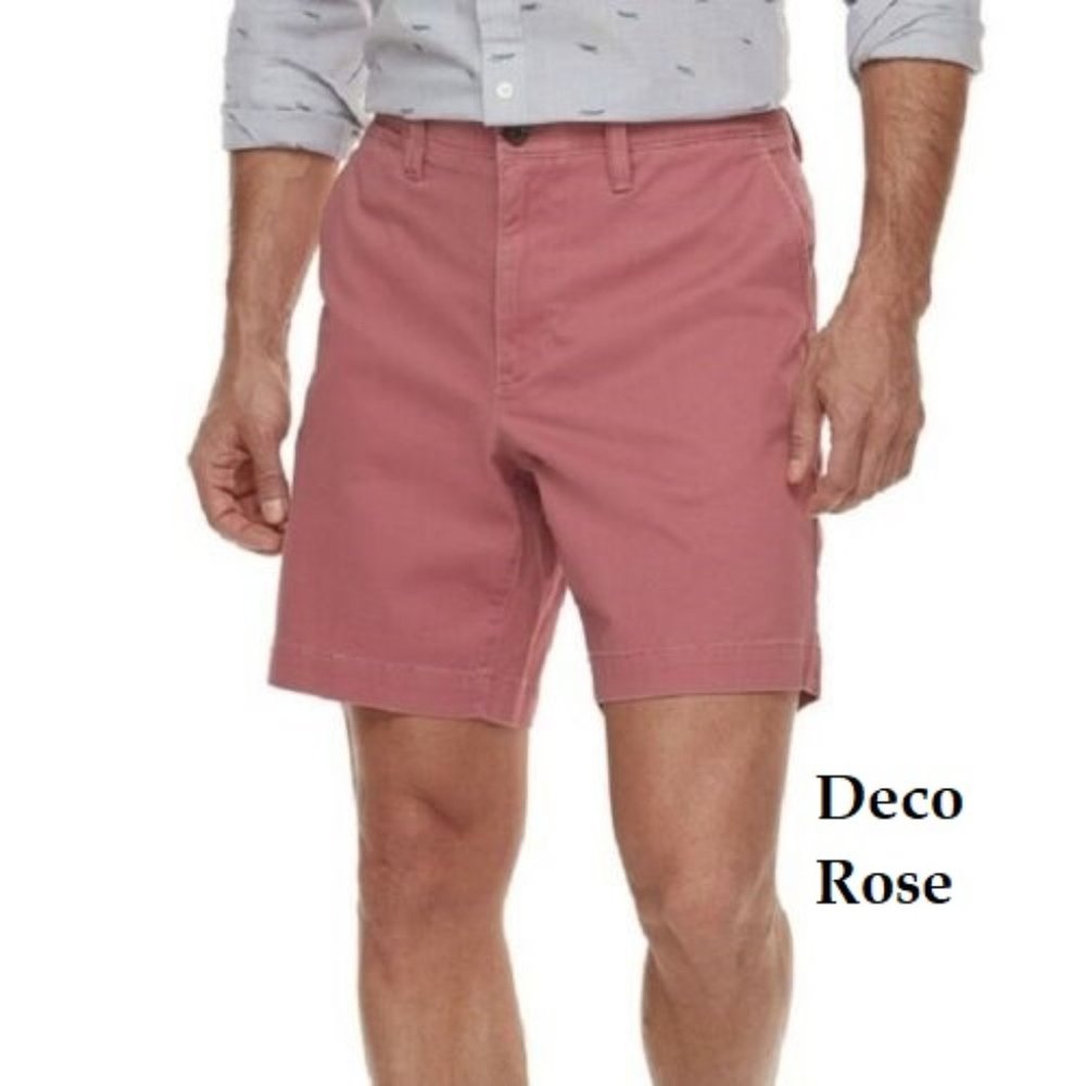 ...Men's Sonoma Twill Flat Front Khaki Shorts
